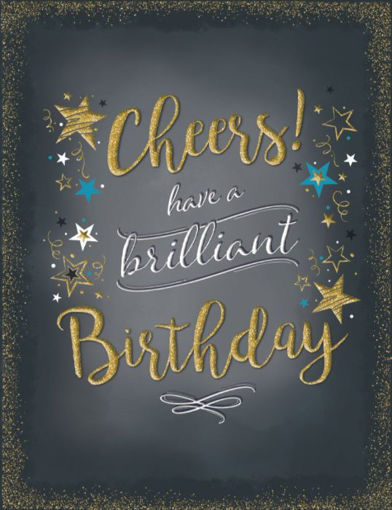 Picture of CHEERS HAVE A BRILLIANT BIRTHDAY CARD